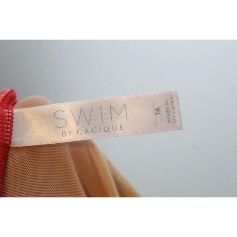 Swim by Cacique No-Wire Twist-Knot Swim One Piece Swimsuit Womens Size 14 H14777 - Picture 8 of 9